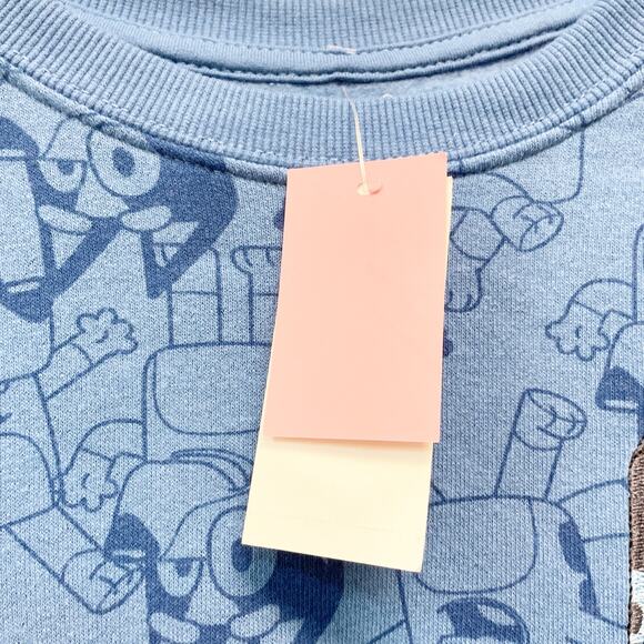 Hybrid Apparel Women's Bluey Print Cozy Graphic Sweatshirt Size XXS - Picture 4 of 5